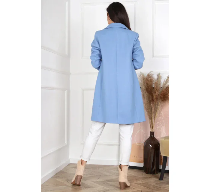 Dámsky kabát Magda Svetlo modrá - MERCE
