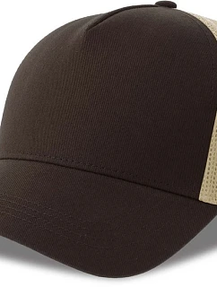 Atlantis Headwear Rapper Cotton-S 5-panelová truckerová čiapka 33.0260 hnedá/kameňová