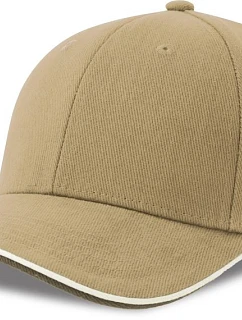 6 panelová sandwich khaki model 22450281 - Atlantis Headwear