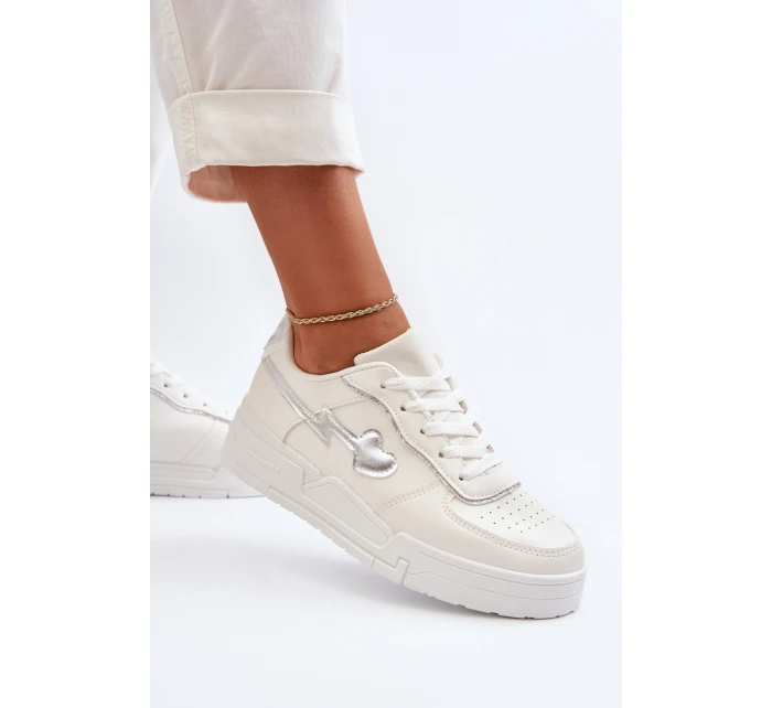 Dámské tenisky na platformě bílé model 21653076 - Boto