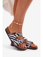 Dámské Pantofle S Přezkami Zebra model 21699054 - Boto Dámské Pantofle S Přezkami Zebra model 21699054 - Boto