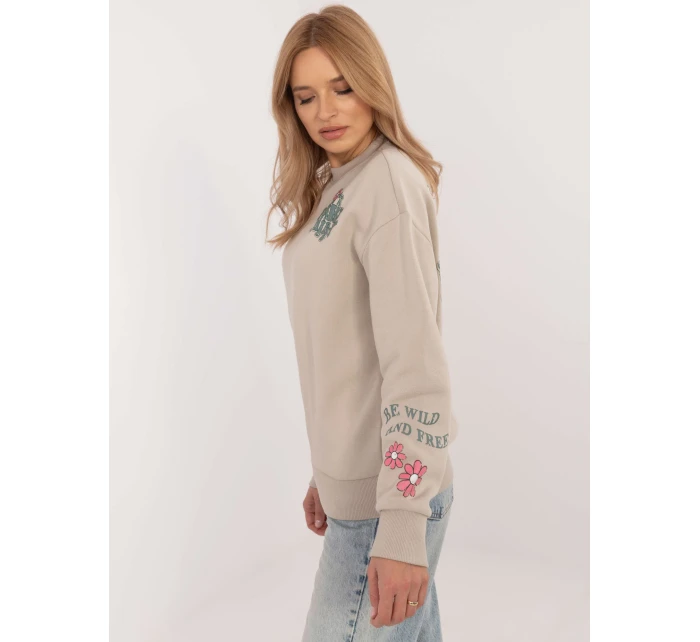 Bluza model 20686503 beżowy - FPrice Bluza model 20686503 beżowy - FPrice