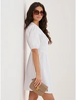 Sukienka MI SK model 22109738 biały - FPrice Sukienka MI SK model 22109738 biały - FPrice