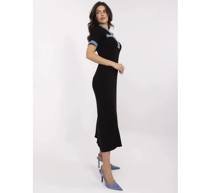 Šaty NM SK model 21003912 černé - FPrice Šaty NM SK model 21003912 černé - FPrice