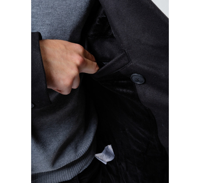 Pánsky kabát GLANO - čierny