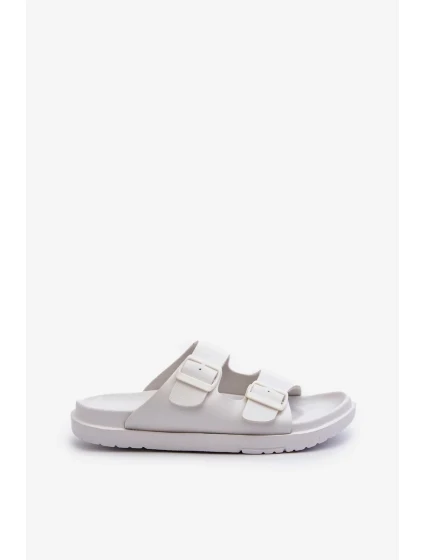 Ľahké pánske papuče s prackami Big Star White