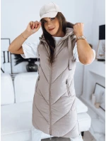 Dámská prošívaná vesta béžová Dstreet model 21966256 - FashionStreet
