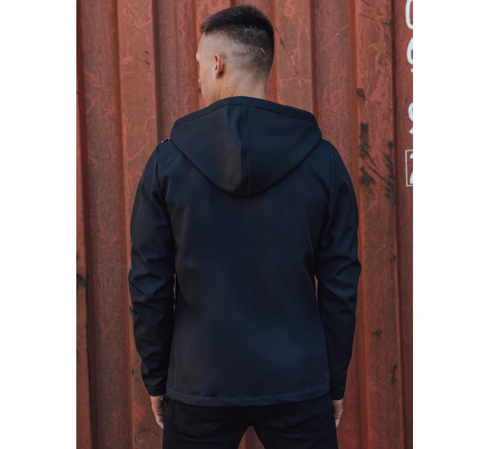 Pánská přechodná softshellová bunda s kapucí tmavě modrá Dstreet model 21980003 - FashionStreet