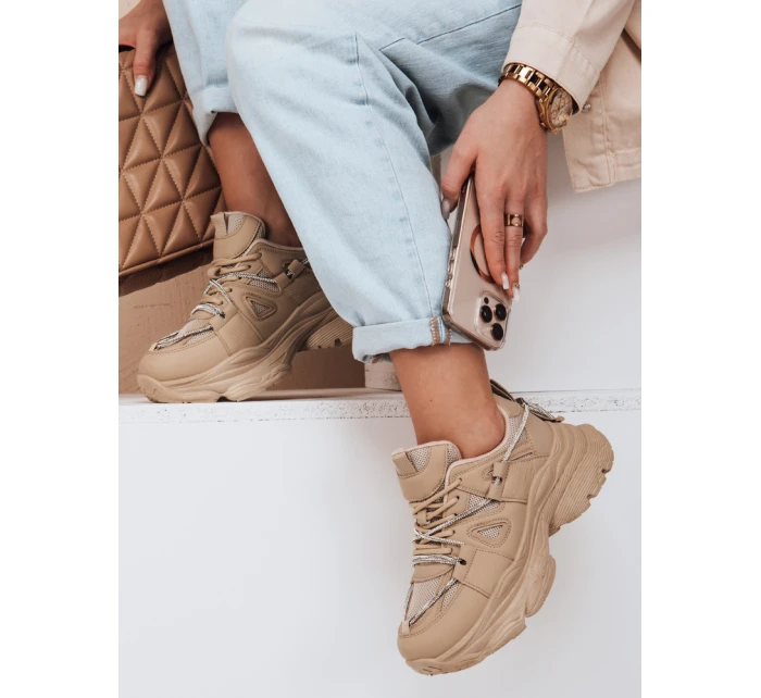 Dámské tenisky na podrážce khaki Dstreet model 21983165 - FashionStreet