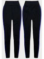 modré sportovní legíny s lampasy model 18437832 - J.STYLE modré sportovní legíny s lampasy model 18437832 - J.STYLE
