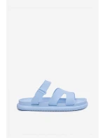 Gumowe Klapki Damskie Z Paskiem Niebieskie Tavirae Gumowe Klapki Damskie Z Paskiem Niebieskie Tavirae