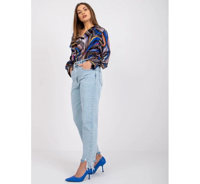 Blúzka DHJ BZ 15201.30 šedá čierna