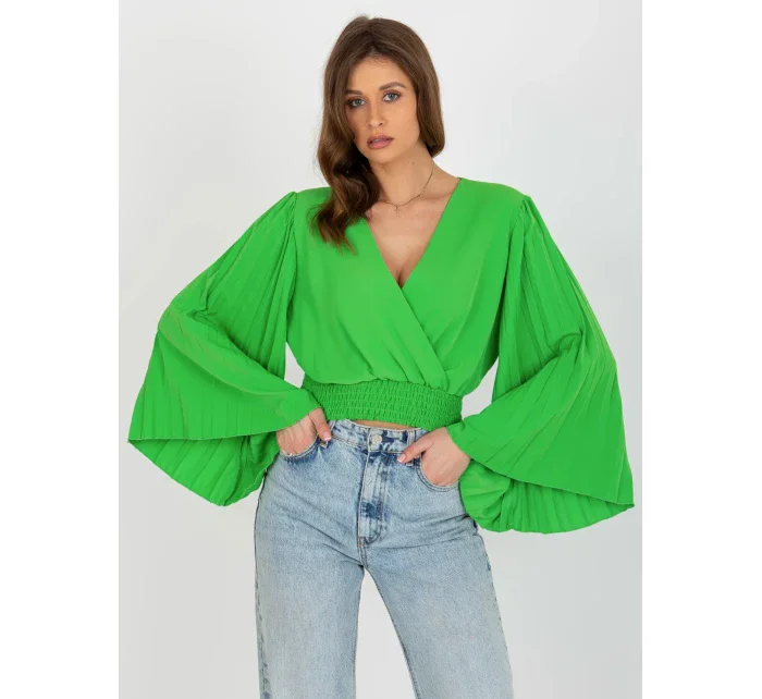 Blúzka DHJ BZ 16503.30x svetlo zelená