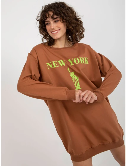 Mikina VI BL 3212.15X hnedá a zelená