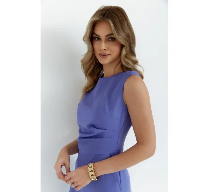 S115 Kombinéza so širokými nohavicami - svetlo fialová