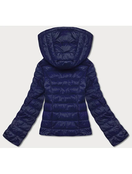 Tmavě modrá dámská prošívaná bunda pro přechodné období model 18022561 - J.STYLE