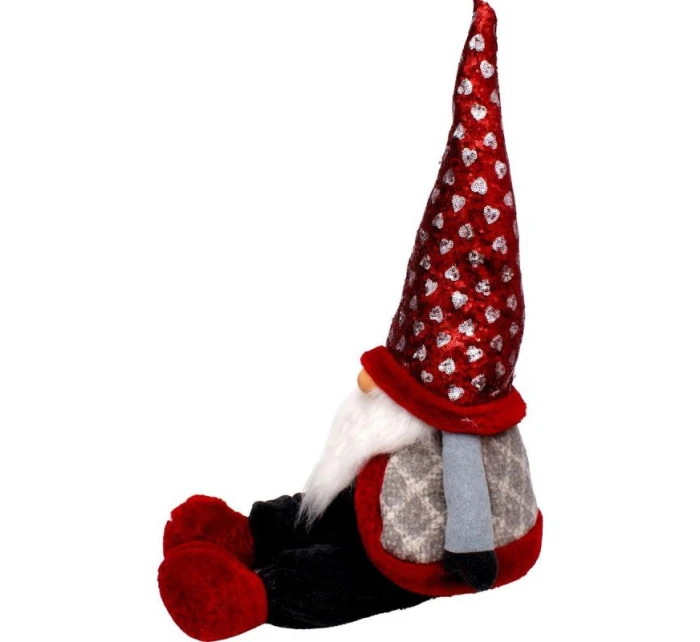 VIANOČNÝ TRPASLÍK SEDIACI 92CM