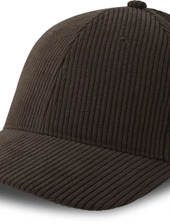 Atlantis Headwear Cordy-S 6-panelová manšestrová čiapka s kšiltom 33.0226 hnedá
