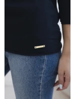 Blúzka ležérna tmavomodrá