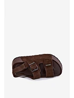 Semišové sandály na platformě Big Star model 22064126 čokoládové - Big Star Shoes Semišové sandály na platformě Big Star model 22064126 čokoládové - Big Star Shoes