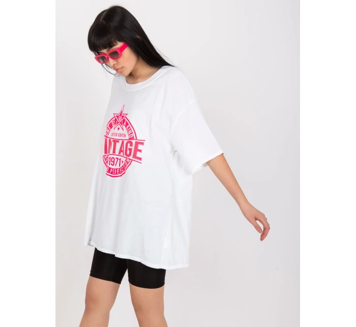 Tričko DHJ TS 6862.24X biela a ružová Tričko DHJ TS 6862.24X biela a ružová