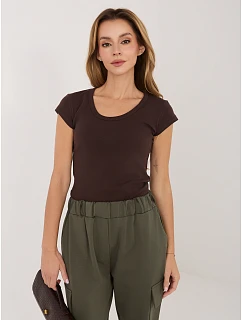 T shirt RV TS model 22155104 ciemny brązowy - FPrice