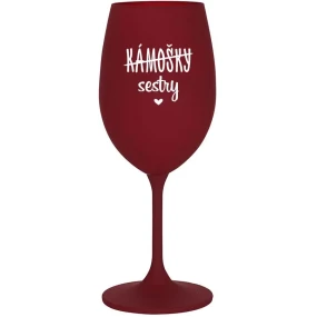 KÁMOŠKY - SESTRY - bordo sklenice na víno 350 ml