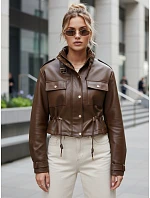 Kurtka damska z  brązowa model 22084548 - FashionStreet