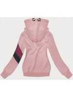 Dámska mikina v špinavej ružovej farbe s kapucňou (2301) Dámska mikina v špinavej ružovej farbe s kapucňou (2301)