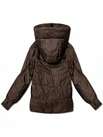 Dámská bunda s manžetami Goodlookin v čokoládové barvě model 22324725 - S'WEST