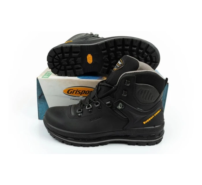 Grisport pánska treková obuv Nero dakar SPO-TEX kožená čierna