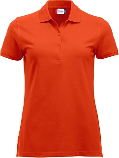 Classic Marion S/S Dámské piqué polo z těžké bavlny  orange model 22457381 - Clique