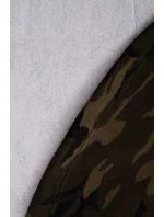 Mikina moro s dlhým chrbtom khaki+zelená Mikina moro s dlhým chrbtom khaki+zelená