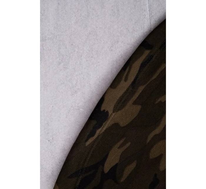 Mikina moro s dlhým chrbtom khaki+zelená Mikina moro s dlhým chrbtom khaki+zelená