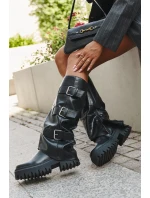 Zateplené dámské kozačky se  Černé model 21709299 - Boto