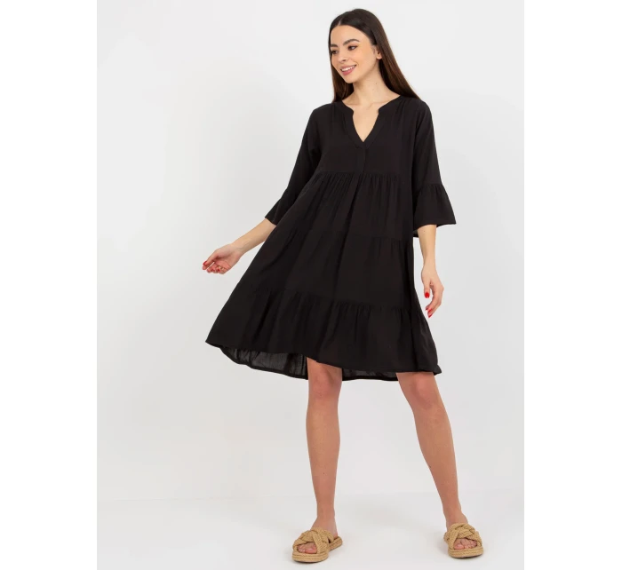 Dámske šaty D73761M30214B čierne - FPrice