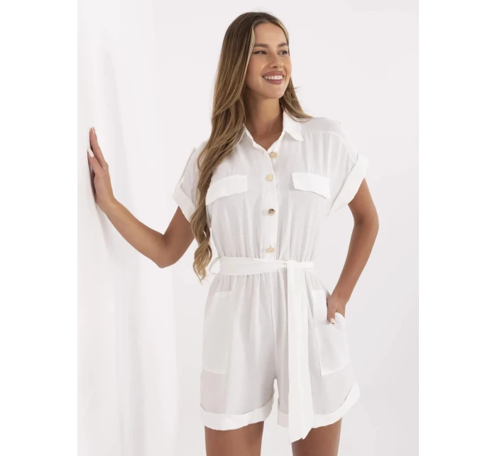 Kombinezon MI KO model 21142081 ecru - FPrice Kombinezon MI KO model 21142081 ecru - FPrice