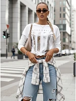 Dámská halenka oversize bílá Dstreet model 21982019 - FashionStreet
