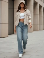 Dámské džínové kalhoty se širokými nohavicemi blue Dstreet model 21987979 - FashionStreet