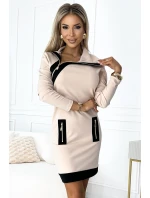 dámské šaty se třemi zipy model 19398650 - numoco