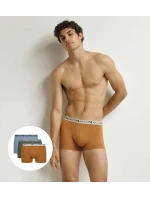 Pánske boxerky z organickej bavlny 3ks DIM GOTS COTTON STRETCH BOXER 3x - DIM - oranžová