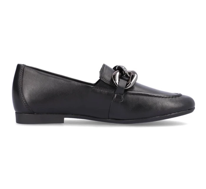 Remonte W RKR645 čierna kožená pohodlná poltopánka na retiazke Remonte W RKR645 čierna kožená pohodlná poltopánka na retiazke