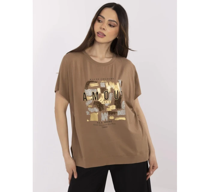 Bluzka CLM BZ model 21094580 jasny brązowy - FPrice