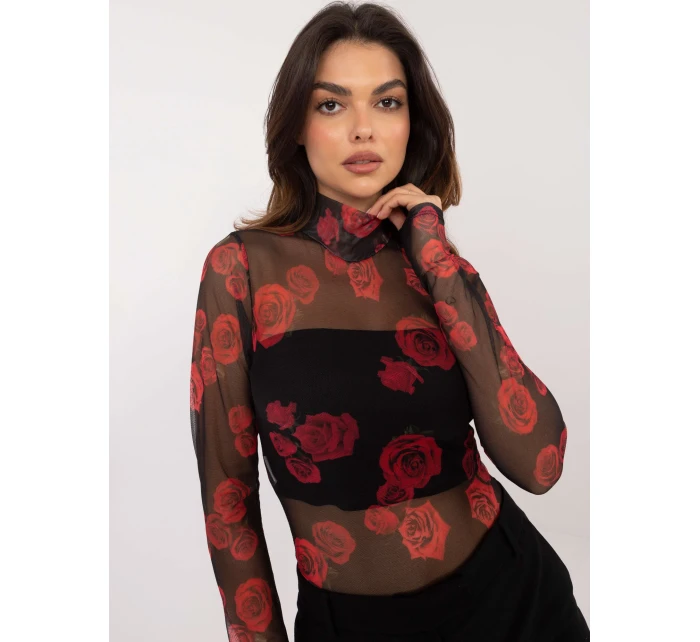 Blúzka DHJ BZ 18275 2.61 čierna a červená Blúzka DHJ BZ 18275 2.61 čierna a červená