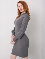 Šaty RV SK model 15003034 tmavě šedá - FPrice Šaty RV SK model 15003034 tmavě šedá - FPrice