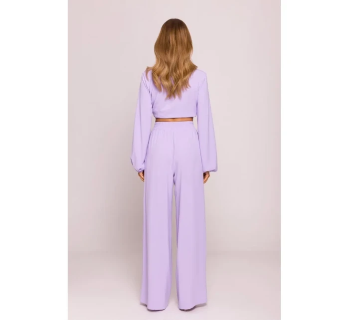 M862 Široké nohavice - fialové