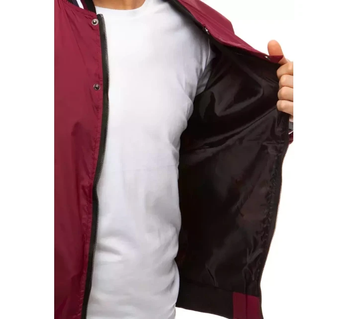 Pánská přechodná bunda bordó Dstreet model 21962868 - FashionStreet