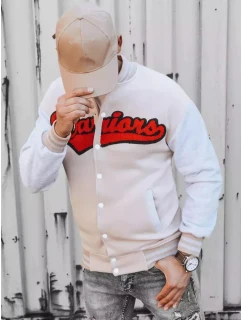 Pánská mikina na zip v barvě ecru Dstreet model 21966730 - FashionStreet