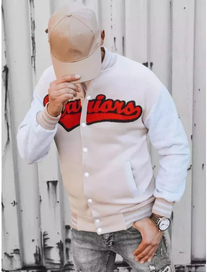 Pánská mikina na zip v barvě ecru Dstreet model 21966730 - FashionStreet