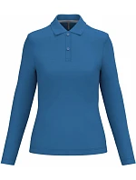 K 244 Dámské piqué polo s dlouhým rukávem model 22507110 light royal blue - Kariban K 244 Dámské piqué polo s dlouhým rukávem model 22507110 light royal blue - Kariban